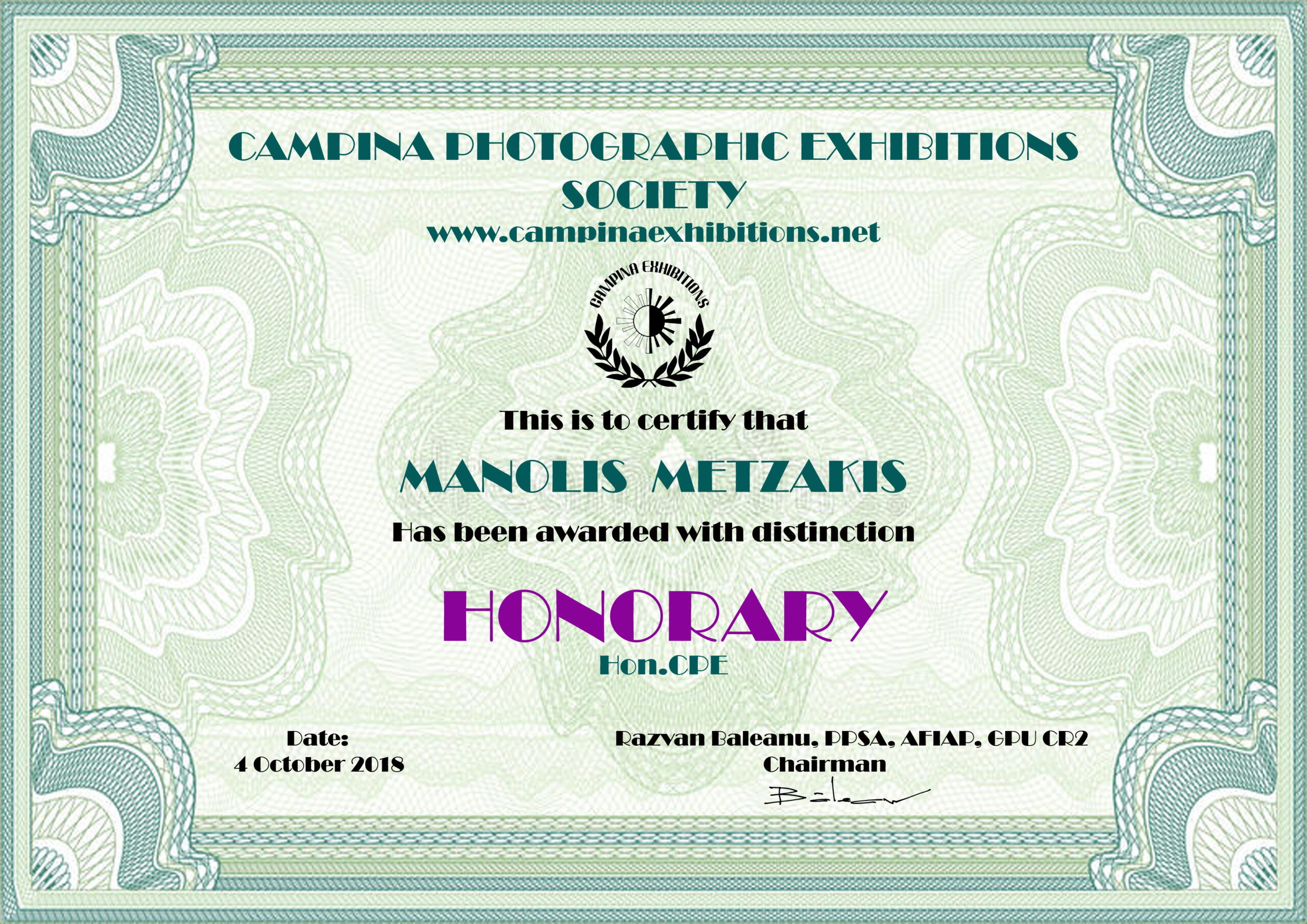 MANOLIS METZAKIS HONORARY Hon.CPE  scaled